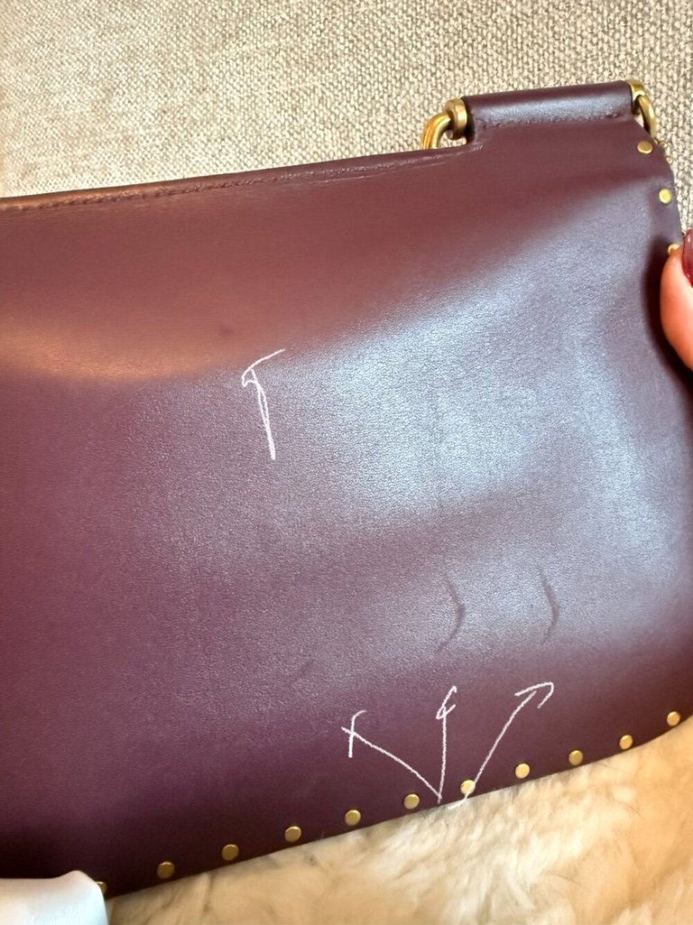 Coach Sample Ellie With Rivets Bag - Picture 12 of 12